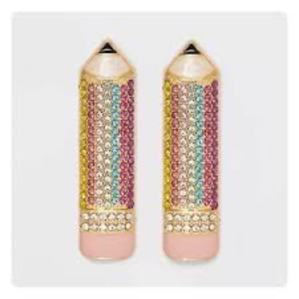 Sugarfix Baublebar Looking Sharp Lead Pencil Earrings NWT Back to School